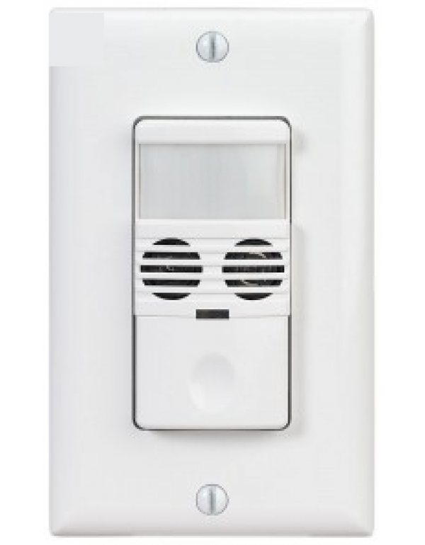 IOS-DOV-DT-WH | Wall Mount Occupancy Sensor - 400 / 1200 Sq. Ft. Ultrasonic / PIR