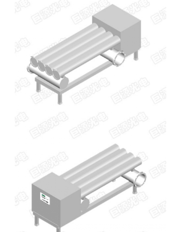 Four sets of parallel microwave electrodeless waste gas treatment equipment