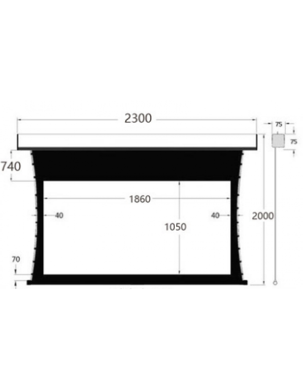 Screen of projector 84 inch electric projector scr...